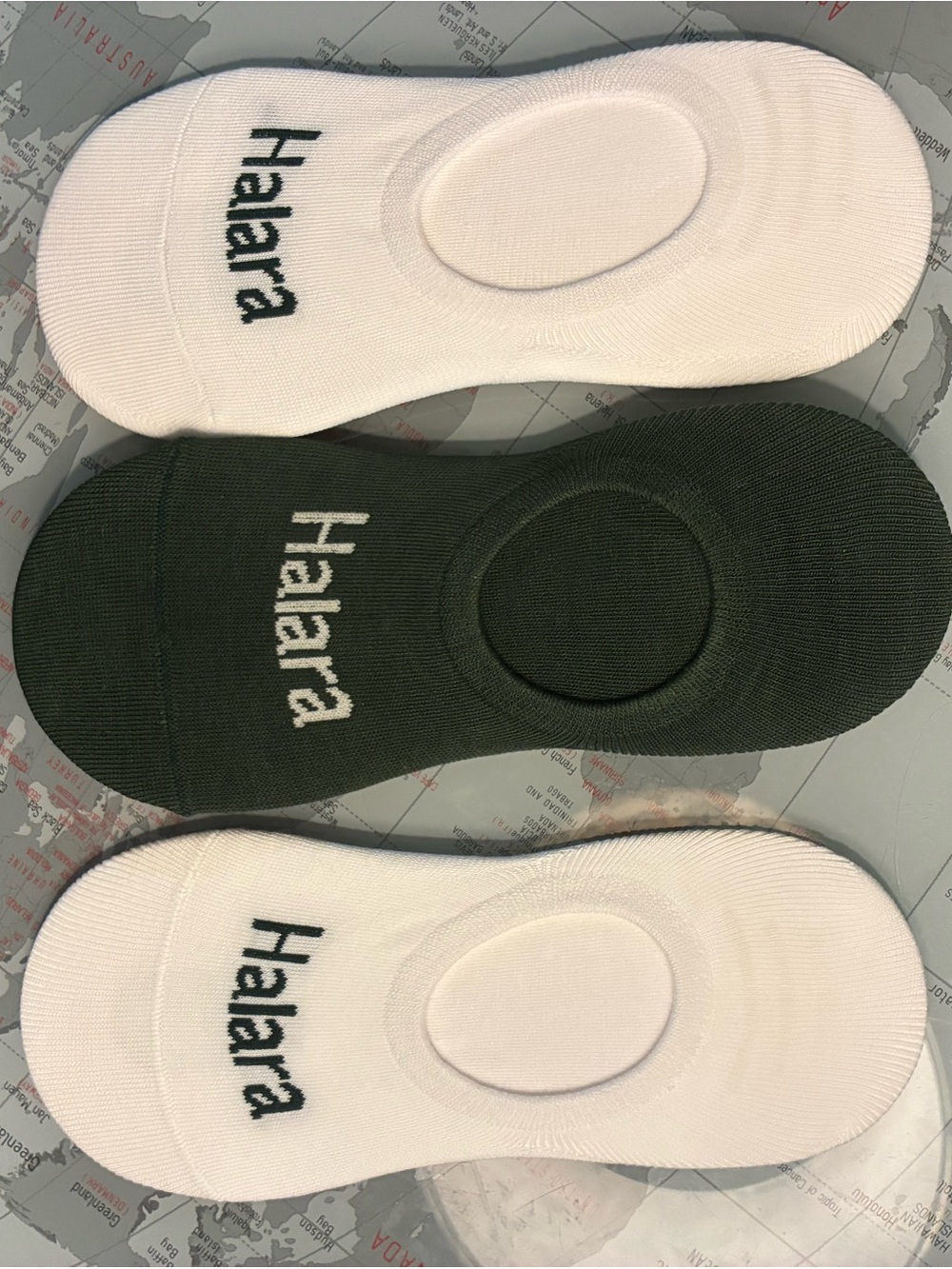 SOLD!! Halara Letter Pickleball No Show Socks Women's 2 Pairs White